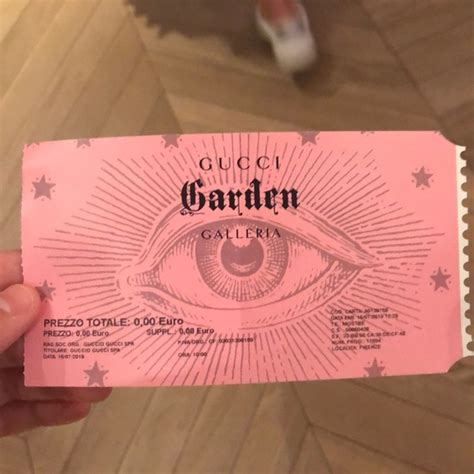 gucci garden ticket